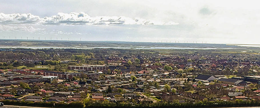 panorama view over Skjern området