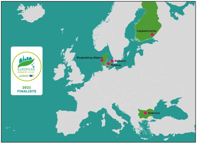 Image of the 5 contesting cities