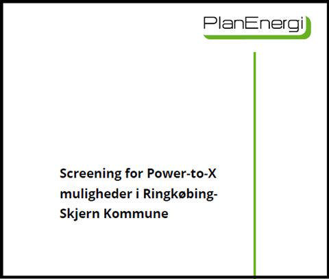 Billede af forsiden på rapporten: Screening for Power-to-X muligheder i Ringkøbing Skjern Kommune
